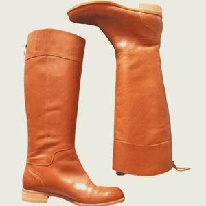 NWOT NINE WEST  LEATHER Knee High Boots / Size 8M